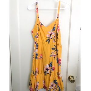 Floral Old Navy Cami Dress with Ruffled Hem